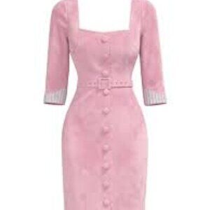 ISO Pink Suede Dress